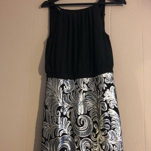 Black and silver sequin dress by laundry